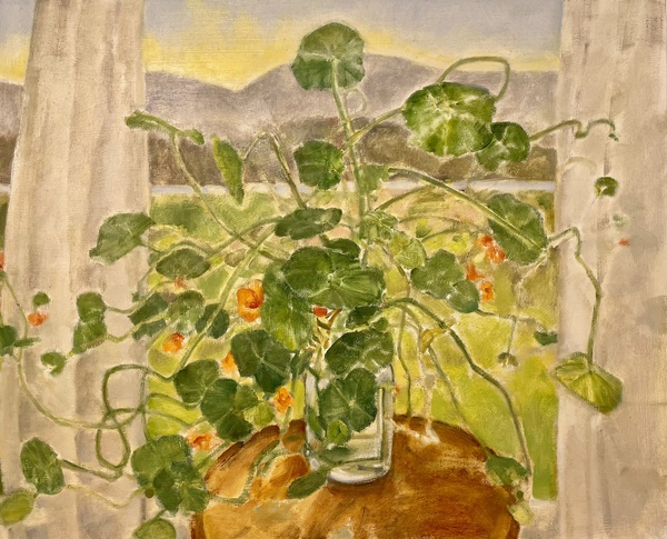 Daisy Craddock - Out the Window (nasturtiums)